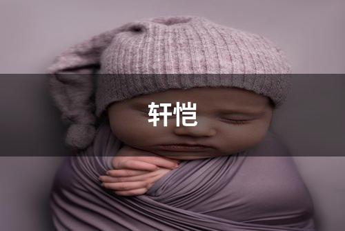 轩恺